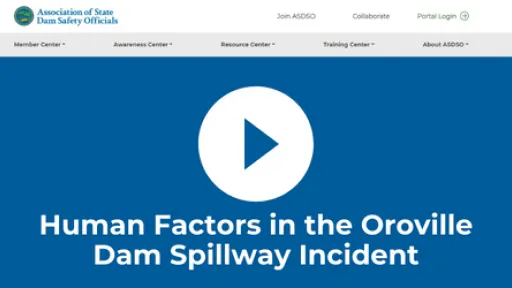 Human Factors in the Oroville Dam Spillway Incident