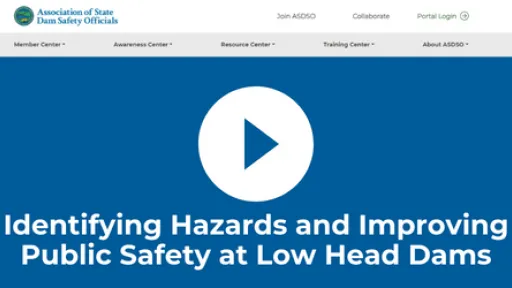Identifying Hazards and Improving Public Safety at Low Head Dams
