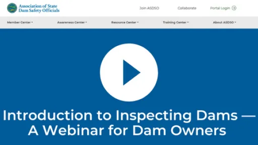 Video - Intro to Inspecting Dams
