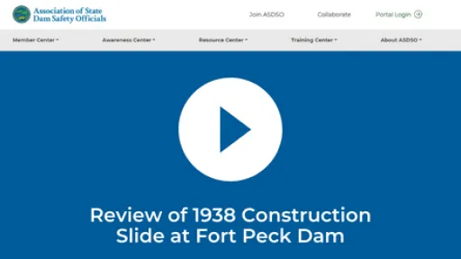 Review of 1938 Construction Slide at Fort Peck Dam