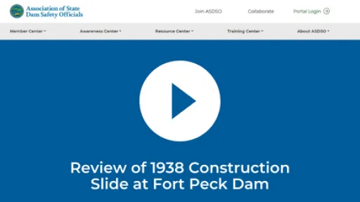 Review of 1938 Construction Slide at Fort Peck Dam