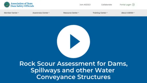 Rock Scour Assessment for Dams