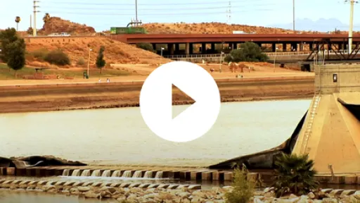 Video - Footage of the failed dam and drained lake