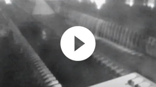 Video - Raw security camera footage showing the moment of rupture