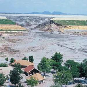 Harmony Gold Mine No. 4 tailings dam after the failure