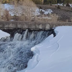 Initial observation of damage at Panguitch Lake Dam