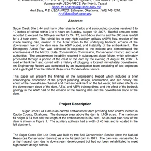 OR_A DAM INCIDENT AT SUGAR CREEK L44