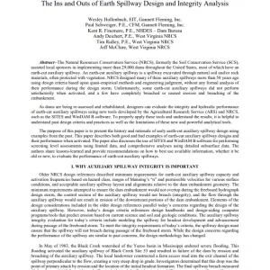 OR_Do Yesterdays Earth Cut Spillway Designs Meet Todays Standards