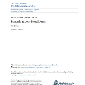 OR_Hazards at Low Head Dams