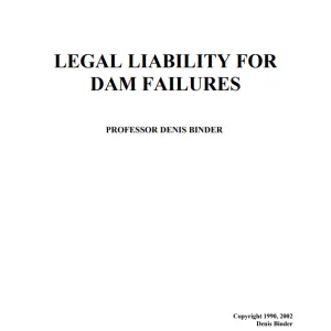 OR_LEGAL LIABILITY FOR DAM FAILURES