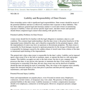 OR_NH Dam Liability Fact Sheet