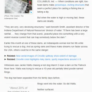 OR_Picturesque low head dams turn deadly with swift currents