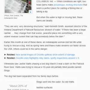 OR_Picturesque low head dams turn deadly with swift currents