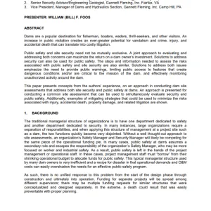 OR_Public Safety and Security of Dams are Not Mutually Exclusive