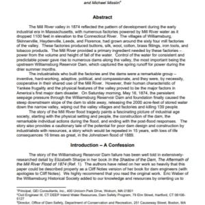 THE WILLIAMSBURG RESERVOIR DAM FAILURE OF 1874
