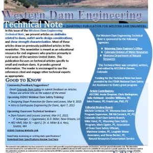 Western Dam Engineering Technical Note