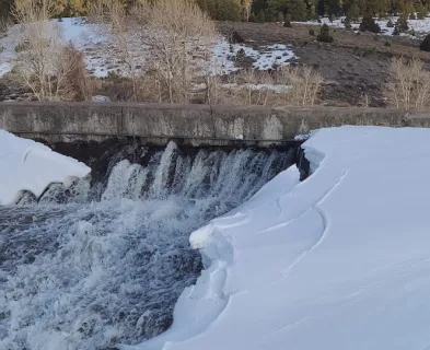 Initial observation of damage at Panguitch Lake Dam